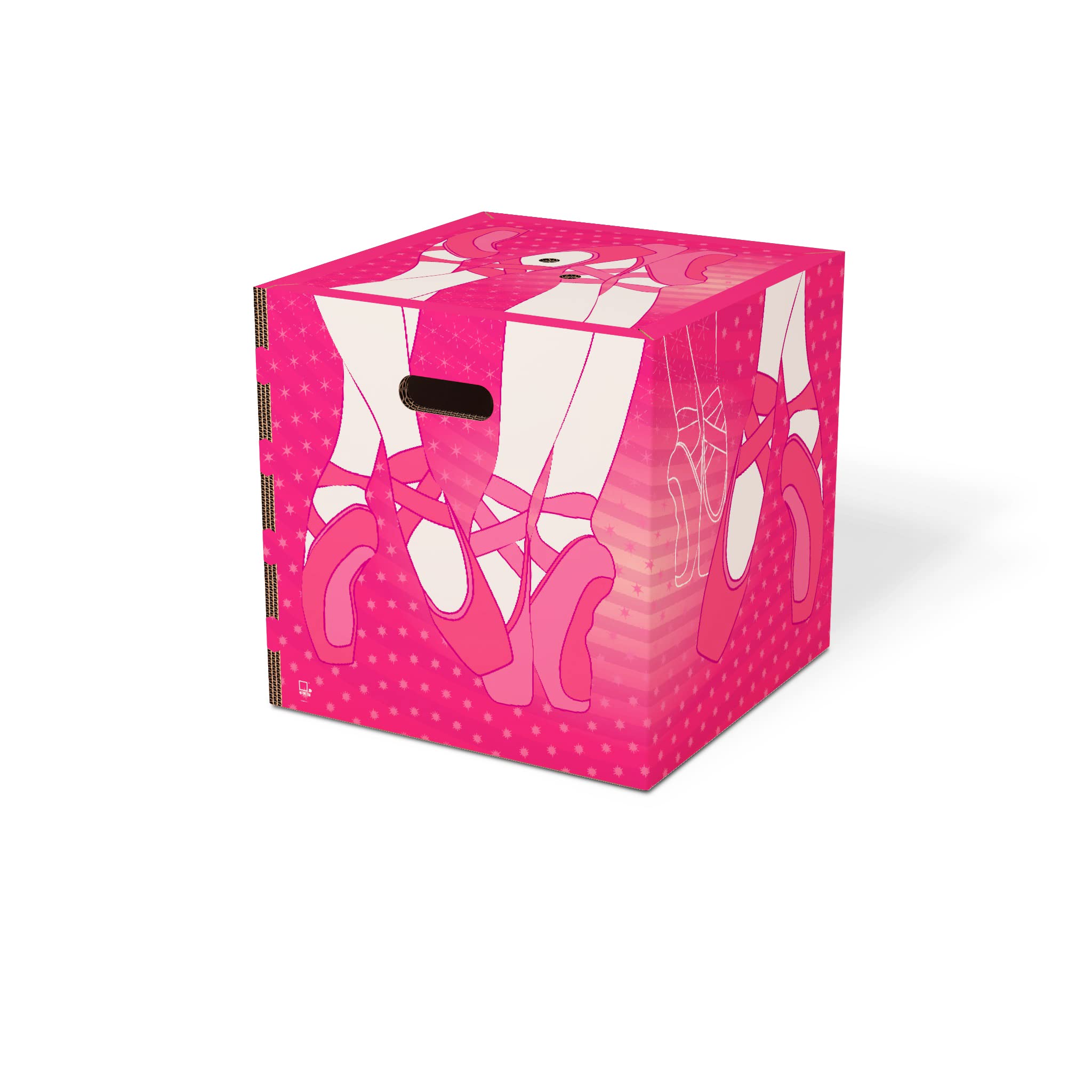 Boîte à jeux Ballet chambre enfant cube rangement 33cm
