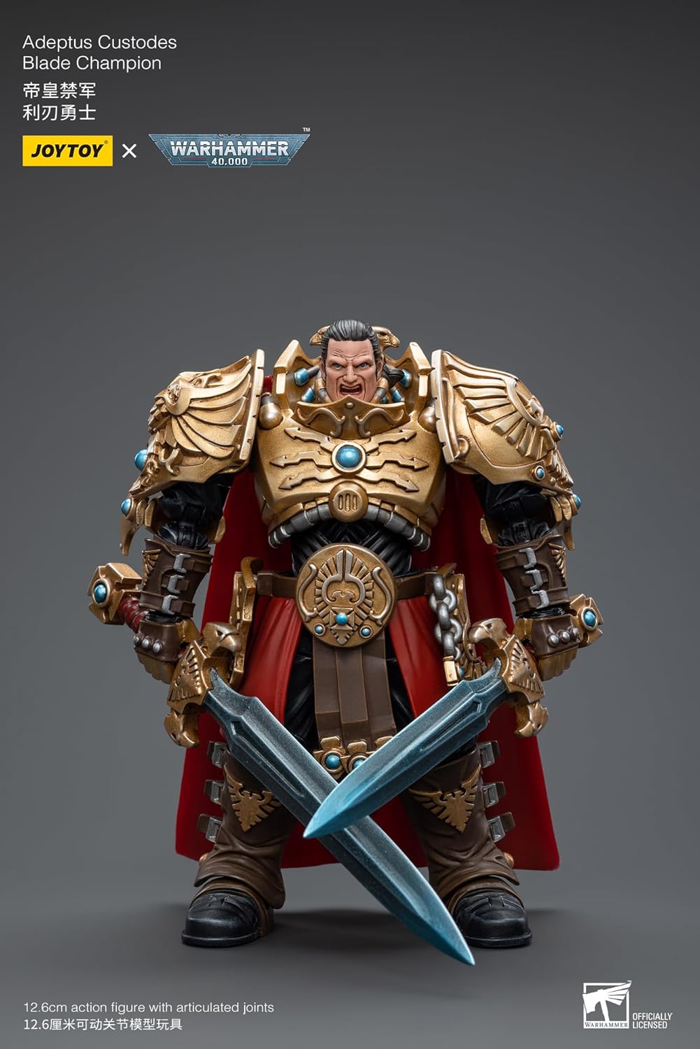 Warhammer 40K: Adeptus Custodes Blade Champion 1:18 Scale Action Figure