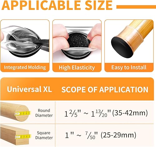 Miniatura 2 de Ezprotekt Deslizadores de silla para alfombra, 8 piezas de deslizadores de silla para alfombra, almohadillas deslizantes de muebles de alfombra,