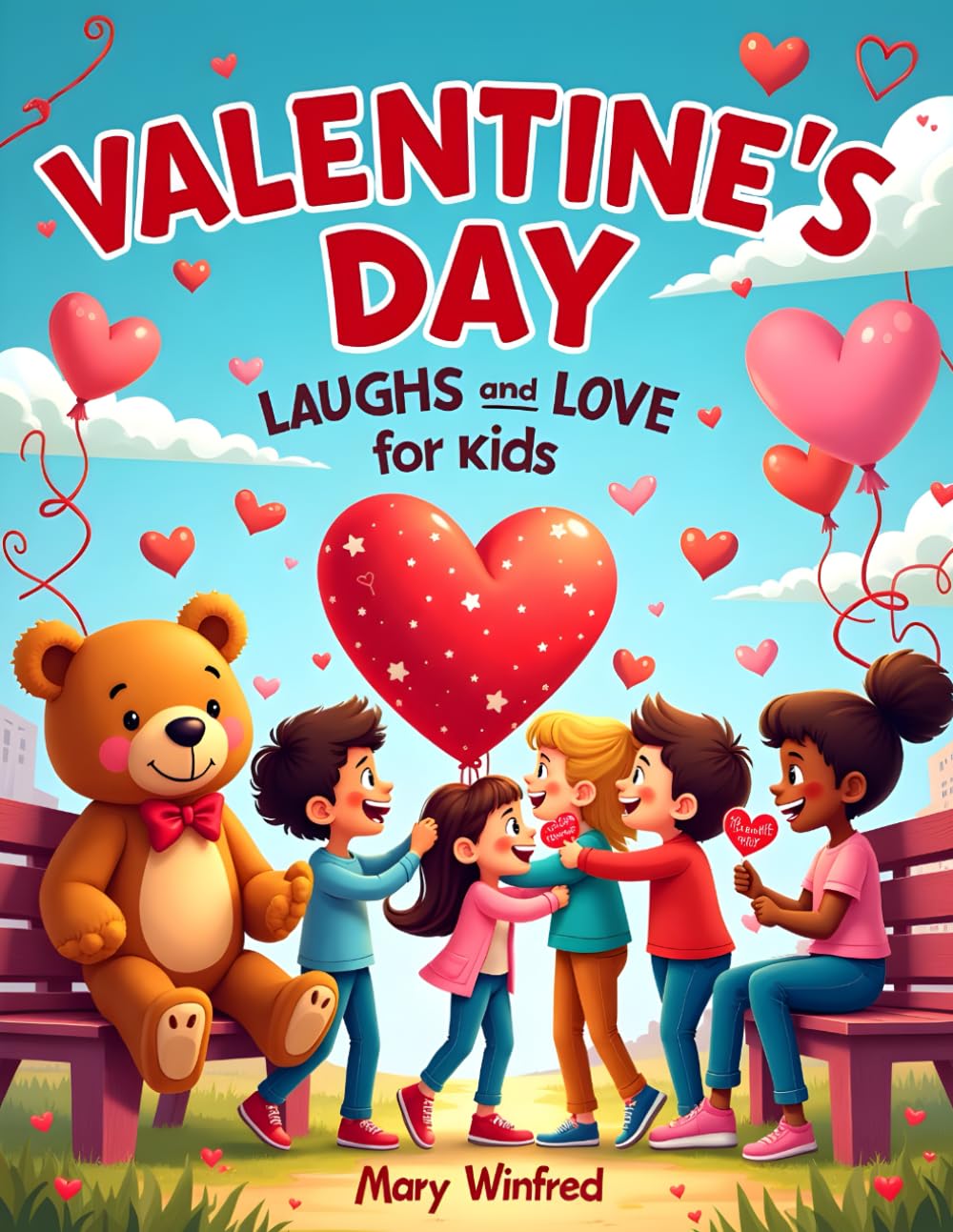 Valentine's Day Laughs & Love for kids age 5-9: Children Jokes Book