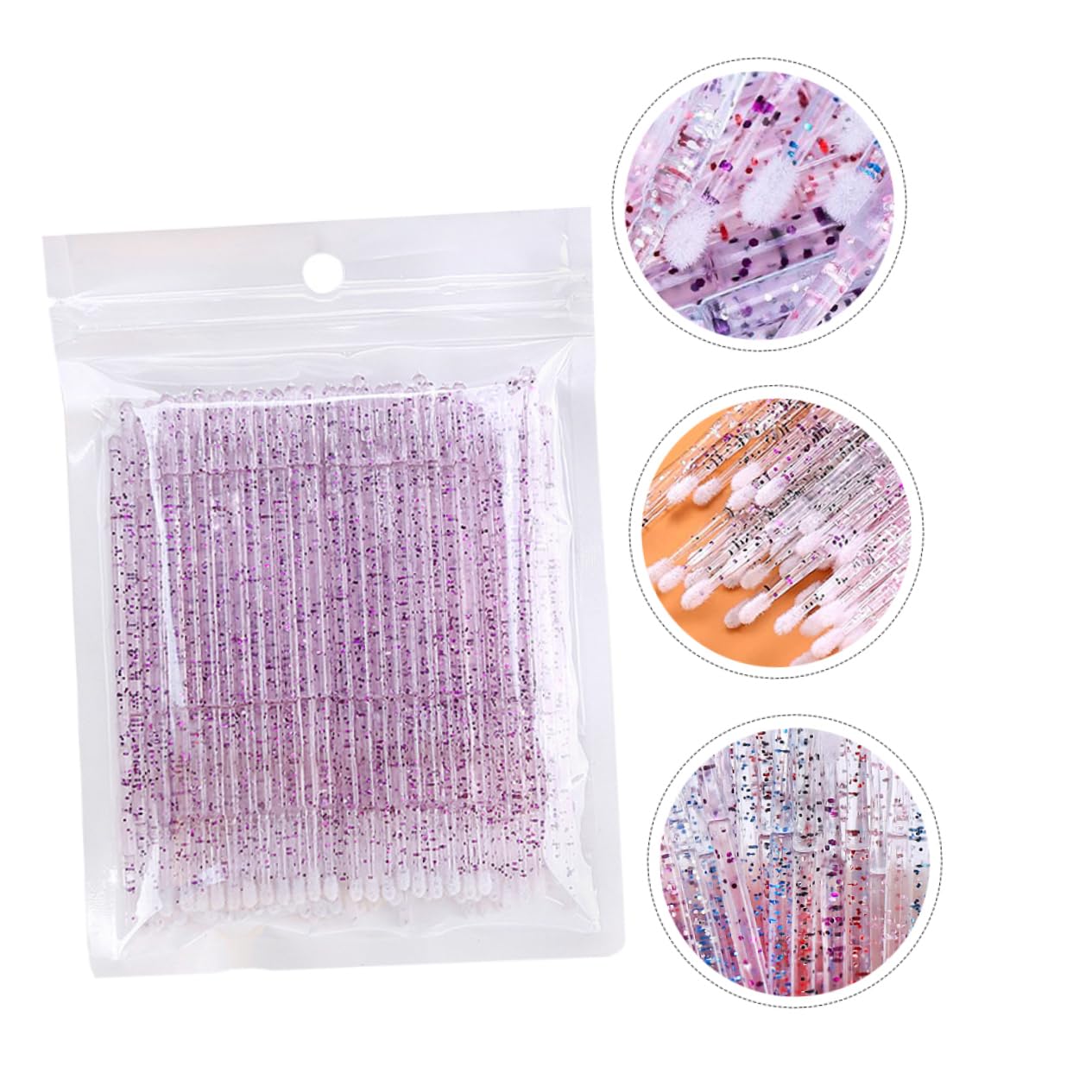TOVINANNA Eyelash Cleaning Brush 200pcs Eyelash Grafting Tools Makeup Cleaning Swabs Kit