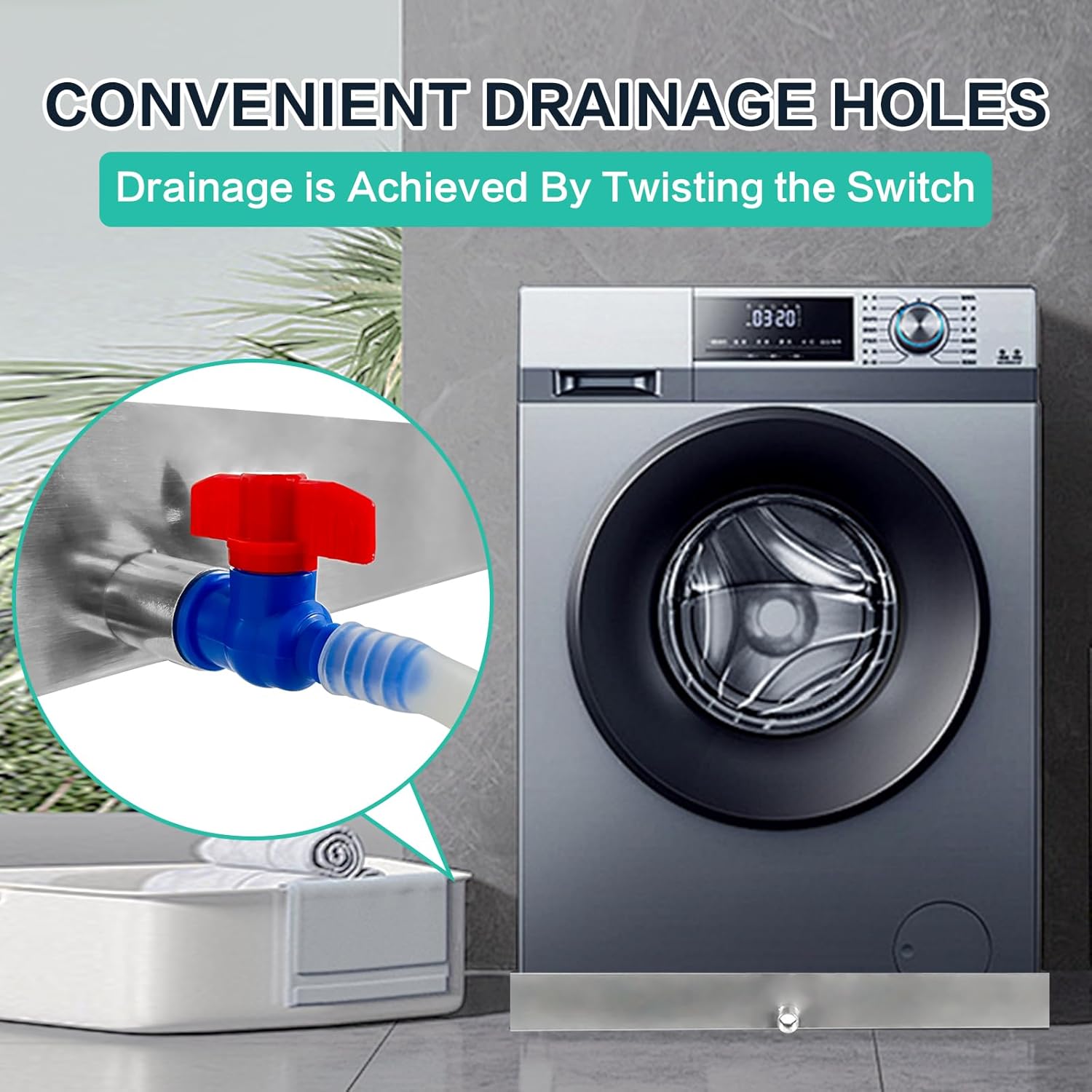 27" x 25" Stainless Steel Washer and Dryer Drain Pan