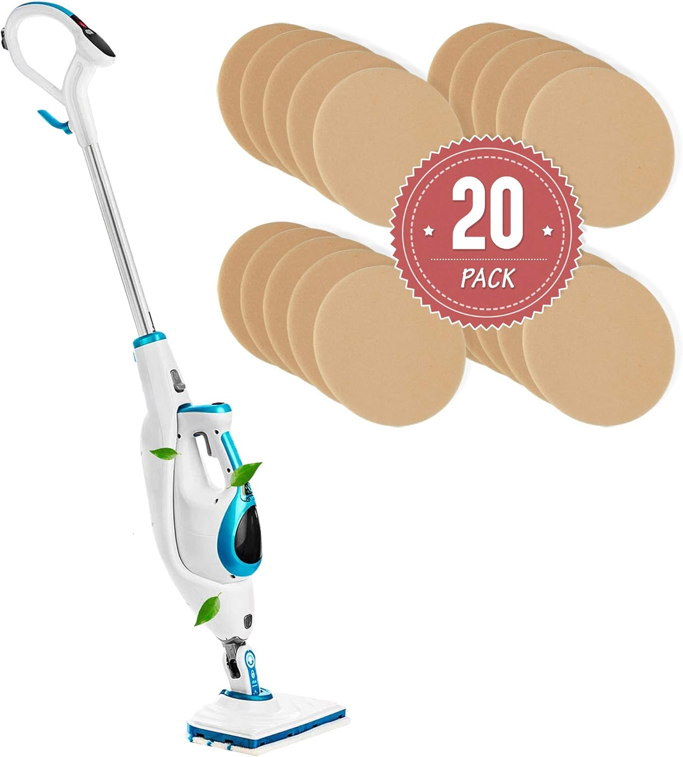 MIZELLA 20 Pack Replacement Steam Mop Scent Discs Pads