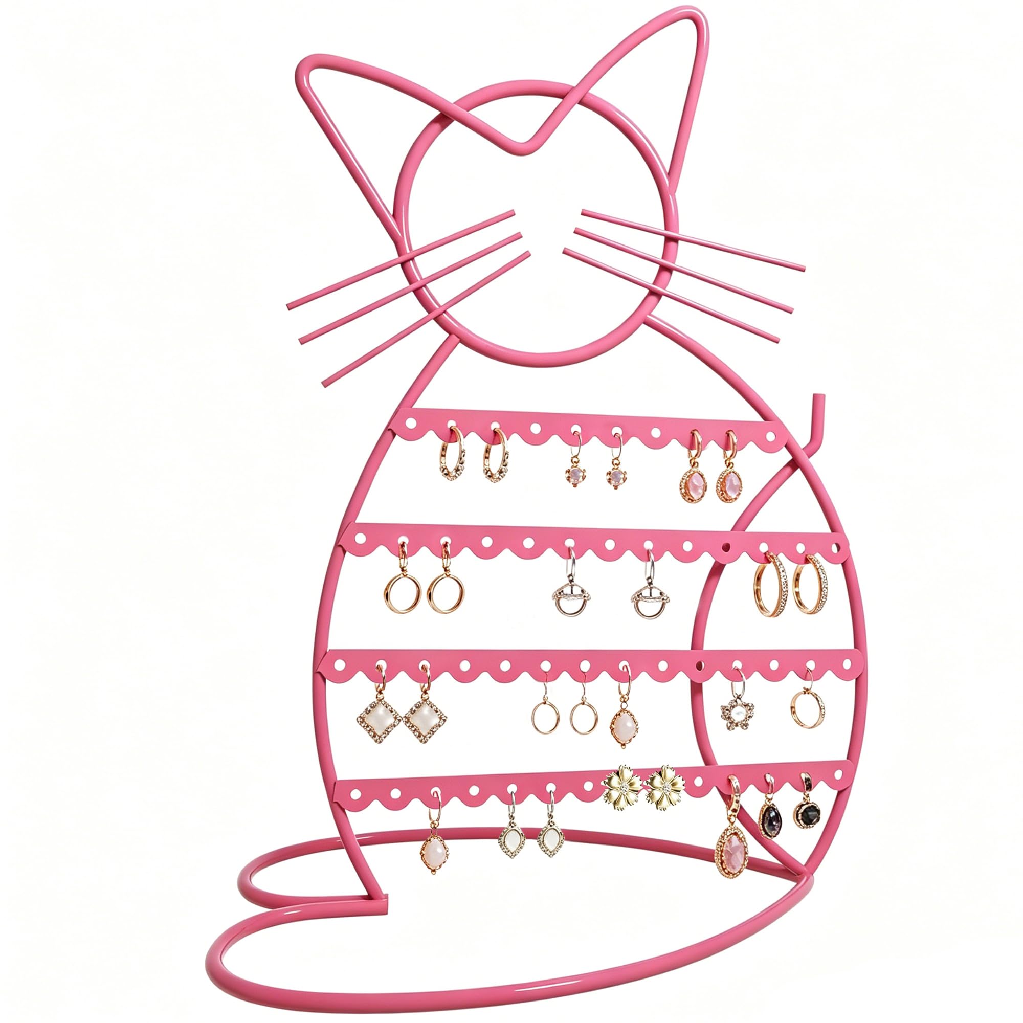Affichage de bijoux en forme de chat, le cadeau idéal pour amateurs de boucles d'oreilles