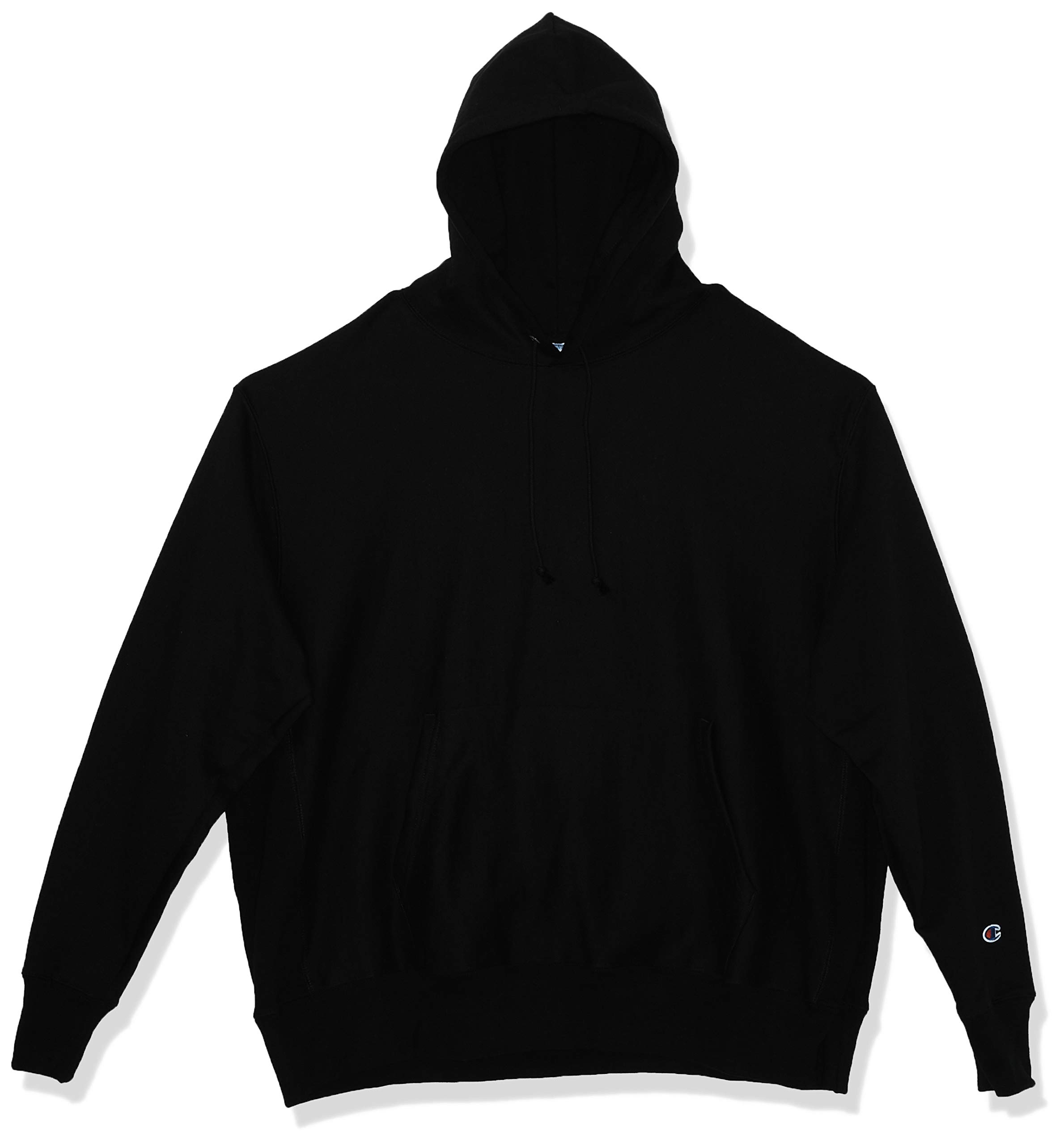 Champion Men's Black - Gf68 Life Reverse Weave Pullover Hoodie, Black-Gf68, L