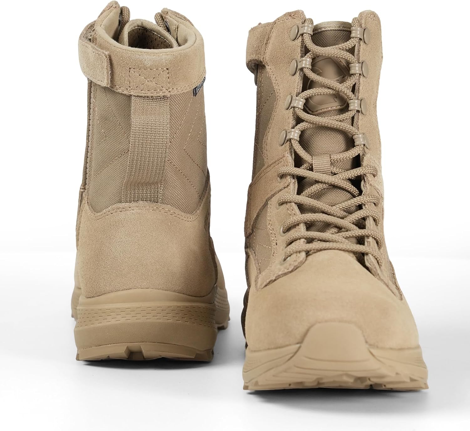 Tactical Boots For Women 8 inch Women's Lightweight Combat Motorcycle Boots Zipper Military Work Boots Desert Emt Boots - Image 8