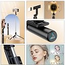Kratos 2026, Premium K9 Selfie Stick Tripod with Light, 67 inch /170CM Tripod for Mobile Phone, Multi-Functional Bluetooth Long Selfie Stick for Travel, Vlogging, Compatible with All Mobile Phones gallery image