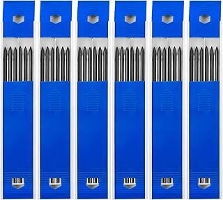 36Pcs Tracker Pencil Refills, 2.8mm Solid Carpenter Pencil Refills Tracer Leads Refill Pica Pencil Refill Deep Hole Pencil Refills Joiners Pencil Refill Tracer Pencil Refills for Woodwork Construction
