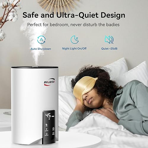 Miniatura 5 de Humidificador ultrasónico inteligente de 4 litros diseño de llenado superior, niebla fría, larga duración de 30 horas de funcionamiento, control