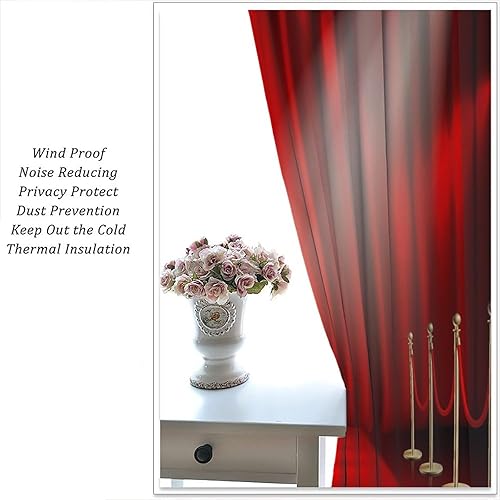 Miniatura 112 de Cortinas opacas para cine en casa, diseño retro moderno, tiras de película de palomitas de maíz para cámara de película, bolsillo para barra,