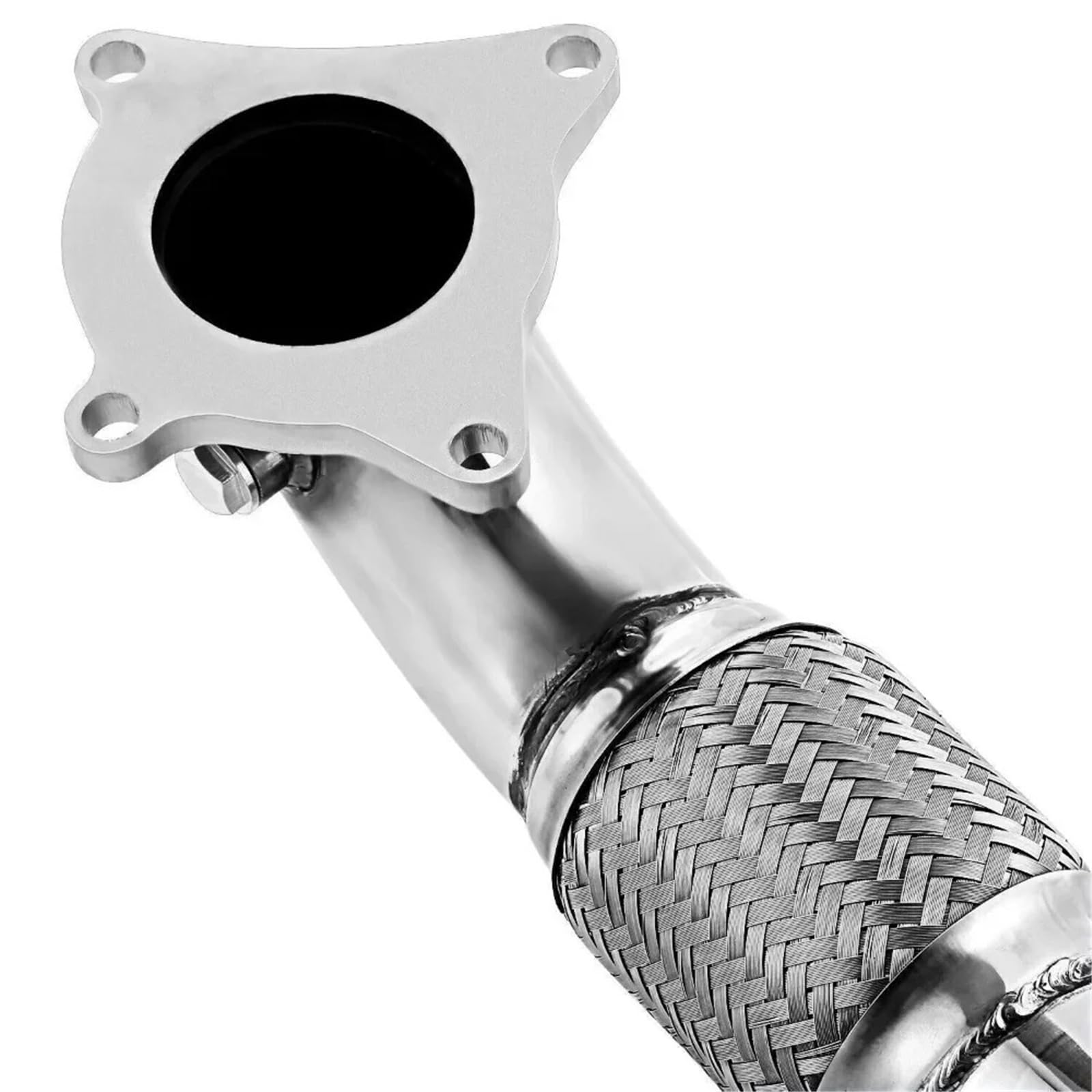Punta Scarico Auto PER VW PER GOLF MK5 MK6 PER SCIROCCO 2.0 PER GTI SCARICO INOX 3" DE CAT DECAT DOWNPIPE Coda Marmitta Auto