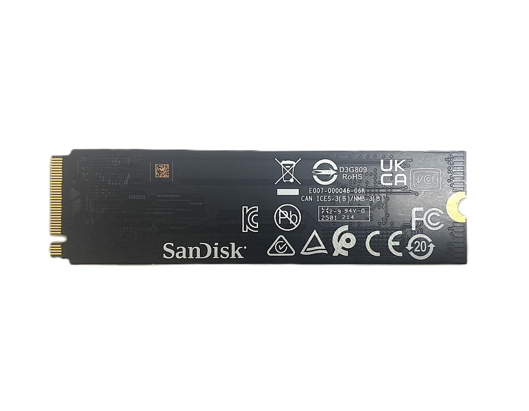 SanDisk NVMe SSD M.2 2280 SN5000S PCIe Gen4 x4 - Disco duro interno para PC portátil (512 GB)