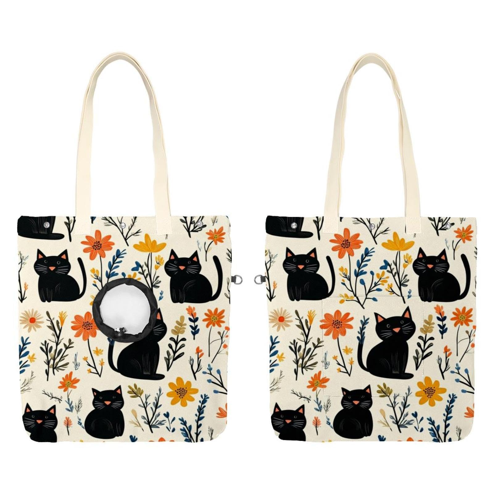 Bolso de transporte portátil para perros pequeños, lona resistente y suministros de animales