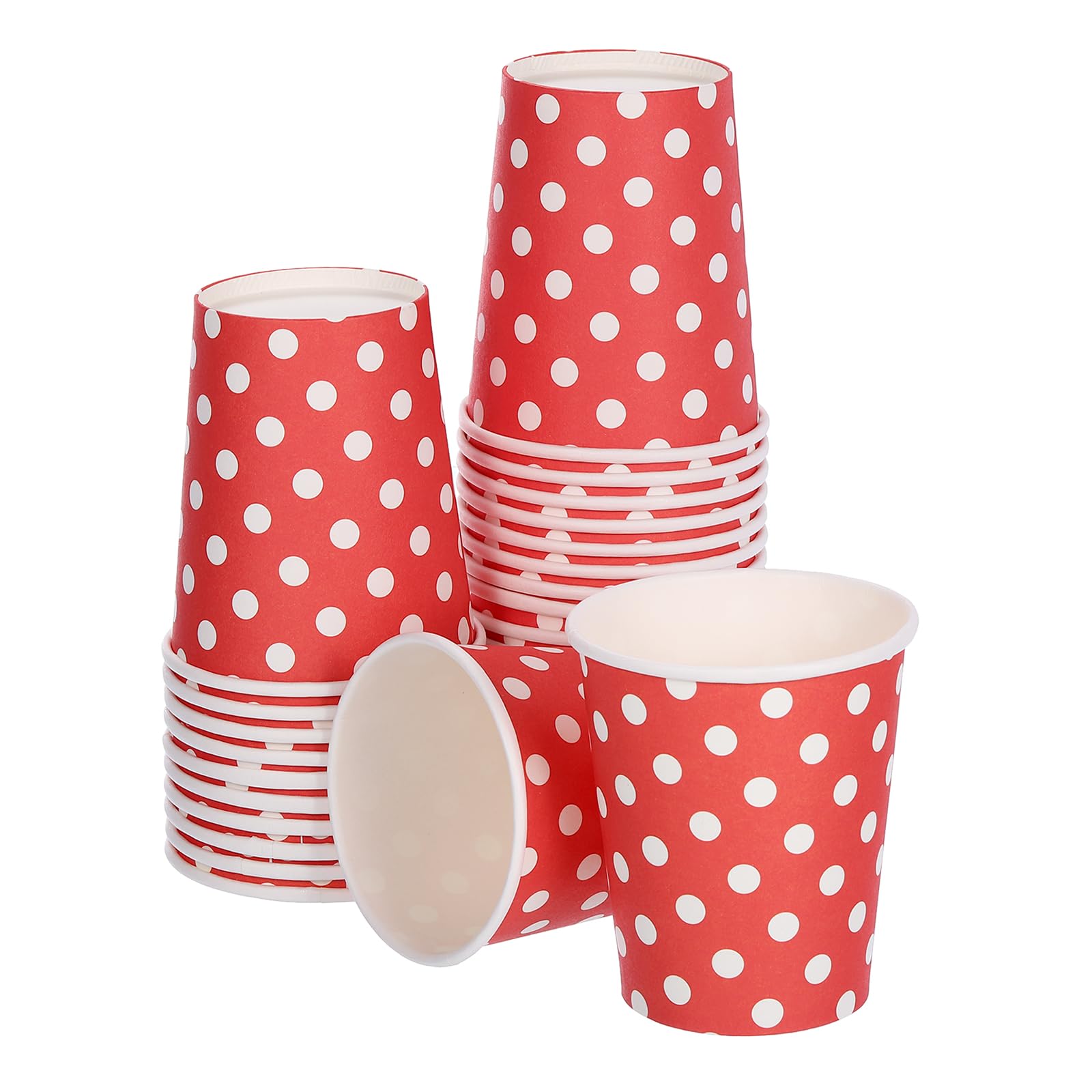 80 bicchieri di carta usa e getta per feste da 250 ml, per bevande calde e fredde, 8 colori multicolore, per feste di compleanno, fai da te, 250 ml