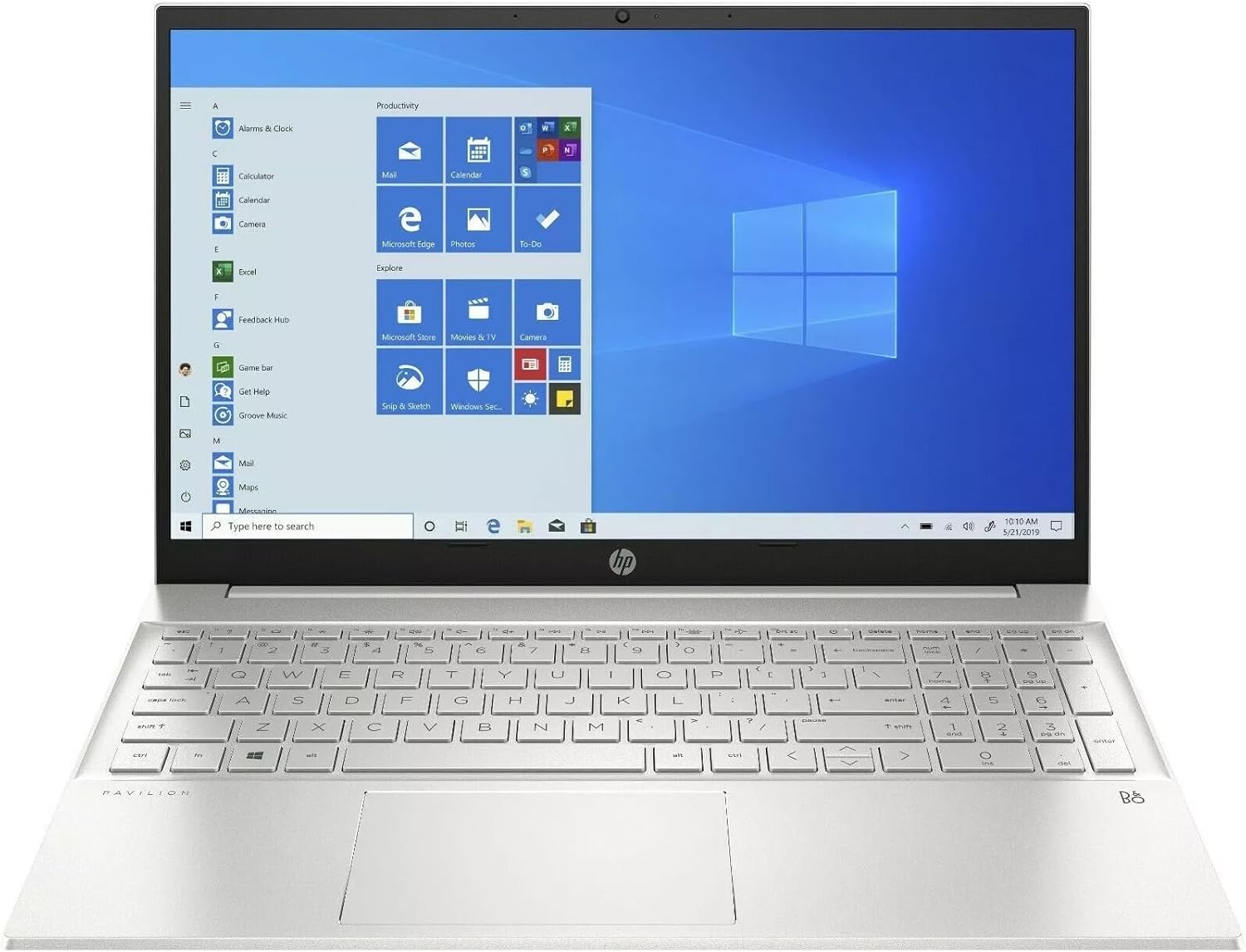 HP Pavilion Laptop PC 15-eh0006na (AMD Ryzen 3 4300U Processor | 4GB RAM | 256GB SSD | AMD Radeon Graphics | 15.6 Inch Full HD 16:9 Touchscreen Display | Windows 11 Home | Natural Silver) (Renewed)