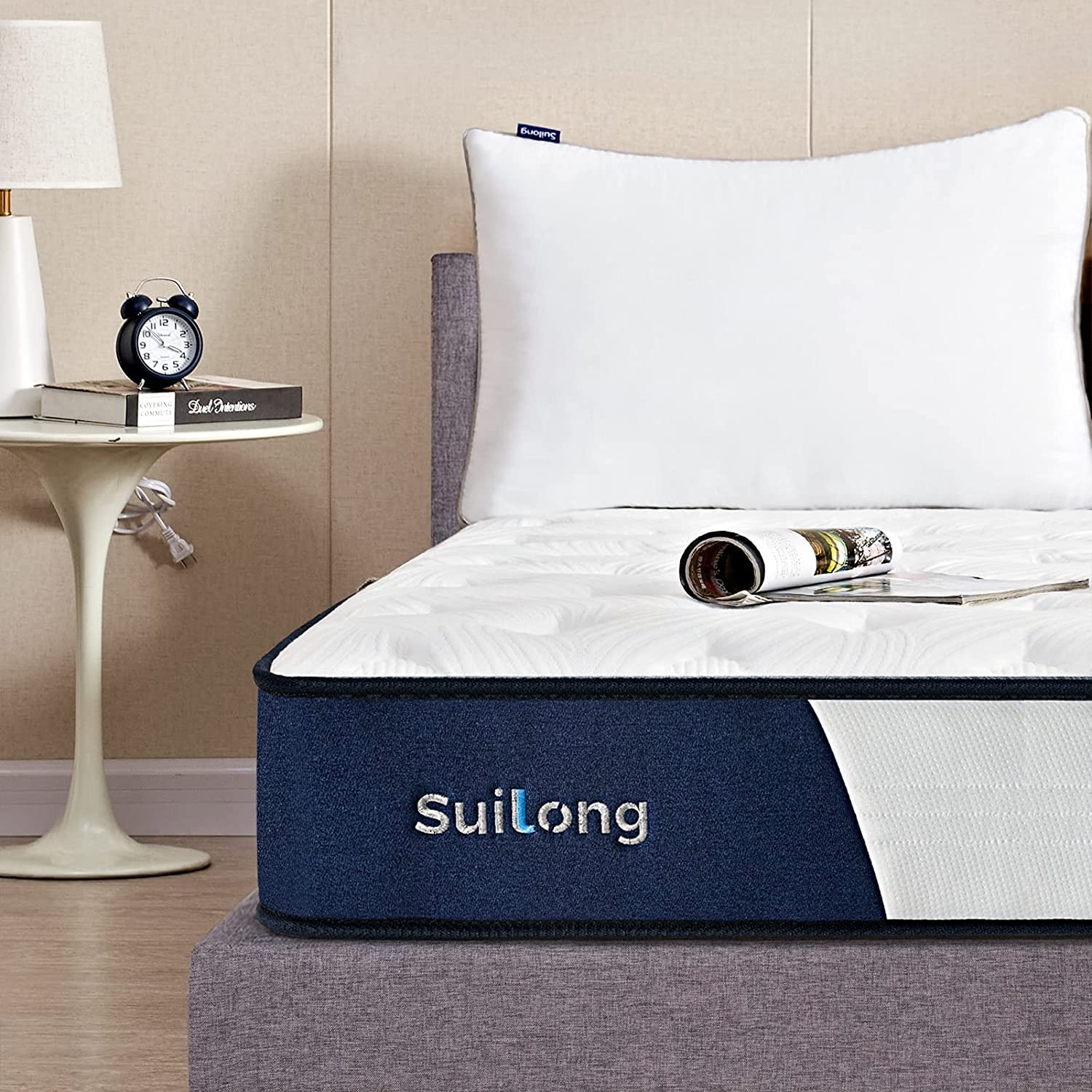 Set 4 Piedi Letto Per Rete A Doghe, Gambe Letto Quadrato Universali Regolabili Piedini Letto Di Supporto Per Mobili Gambe Per Reti A Doghe, Con Viti