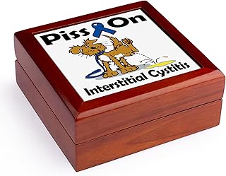 3dRose Piss On Interstitial Cystitis Awareness Ribbon Cause Design, Jewelry Box jb-115863-1