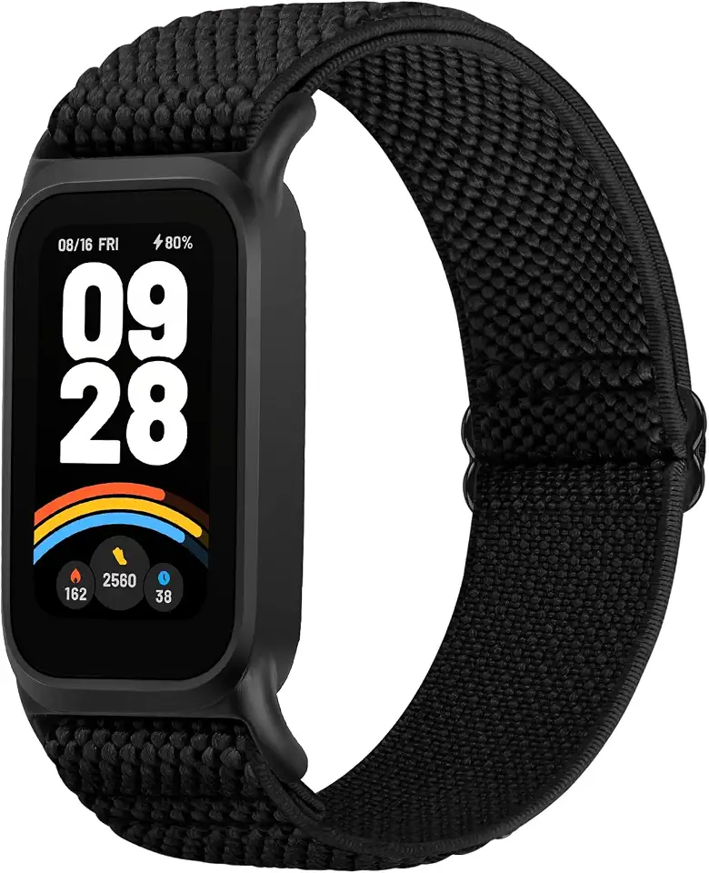 Elastic Bands Compatible with Xiaomi Smart Watch 9 Active, Soft Nylon Replacement Sport Strap for Redmi Watch 3