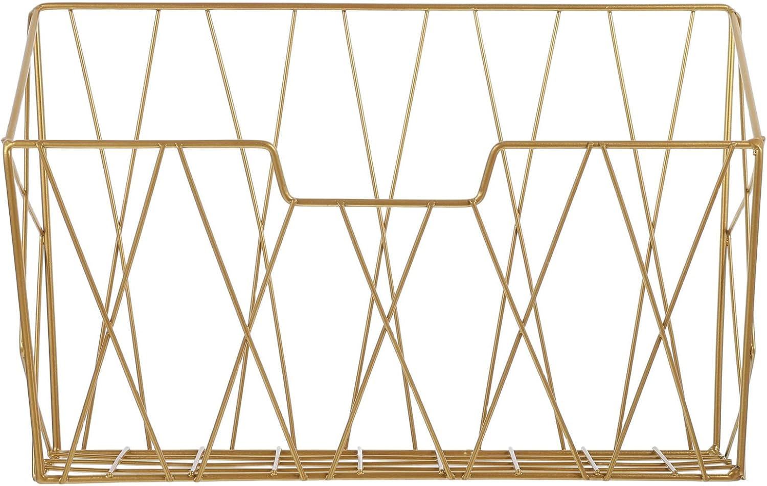 CRAFTHROU Wall Mounted Magazine Holder for Entryway and Home, Iron Wire Construction with Gold Finish, Versatile Organization and Damage Prevention, Nordic Minimalist Style