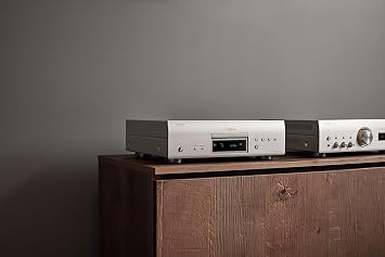 Denon DCD-1700NE SACD Player, CD Players for Home, Ultra-Precision 192 kHz/32 Bit D/A Converter, Vibration-Resistant Design, Supports DSD, FLAC, WAV Files, Pure Direct Mode, 2 Digital Outputs, Silver