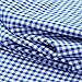 Cromoncent Mens Long Sleeve Oxford Button Down Shirts Casual Dress Shirt for Men,100% Cotton,Plaid/Stripes Shirts,Gingham Blue,XXL