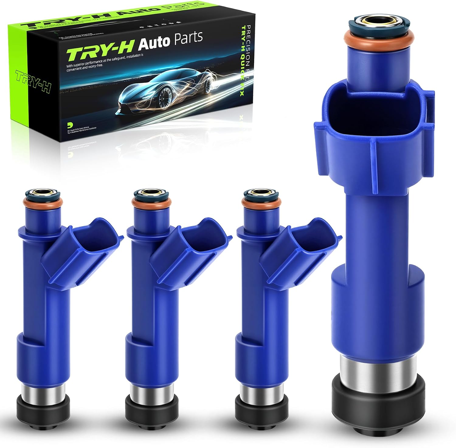 23209-21040 Fule Injectors Compatible with 2006-2016 Toyota Yaris 1.5L L4 4Pcs Engine Set of 4 Replacement 23250-21040 23209-21040 842-12333 2325021040 2320921040 84212333