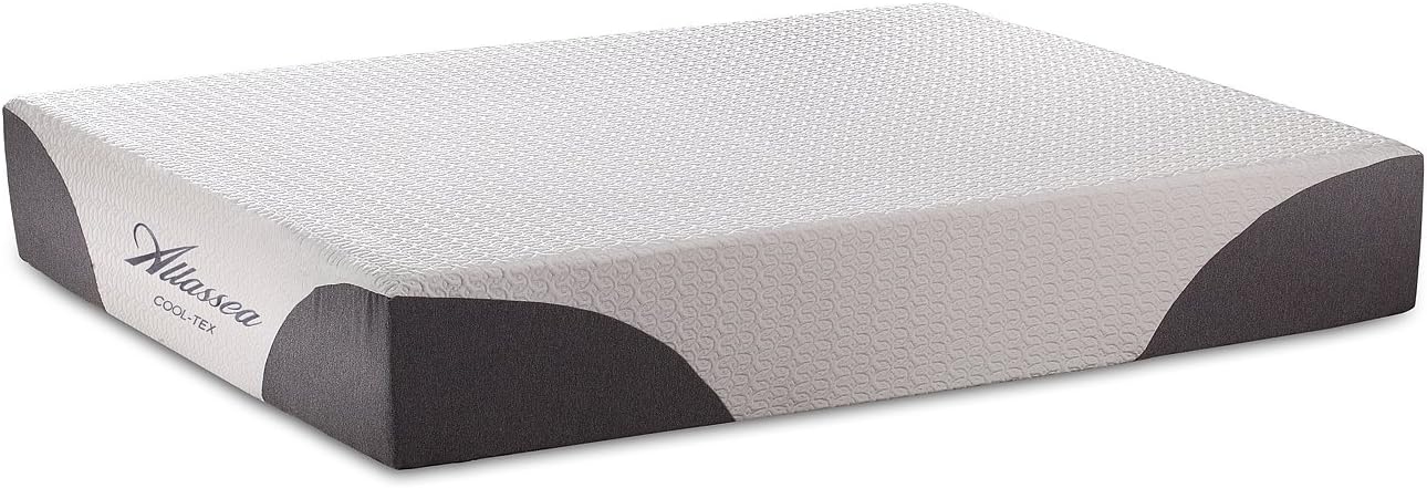 Allassea Gold DreamRoyal 12-Inch Cool-Tex Latex Mattress, King (Also Available in Twin XL, Full, and Queen)