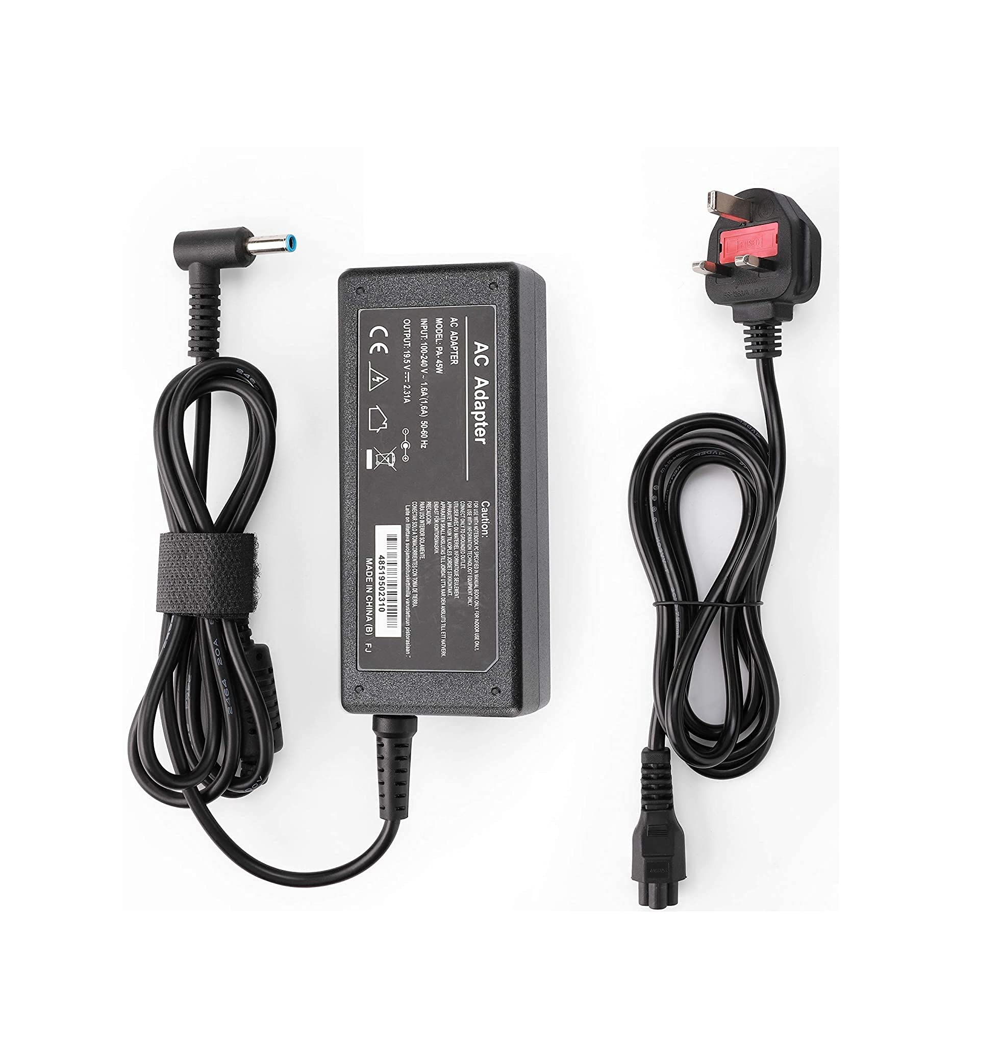 HRX HP Laptop Power Adapter Charger (45W,19.5V/2.31A,4.5x3mm) - Black