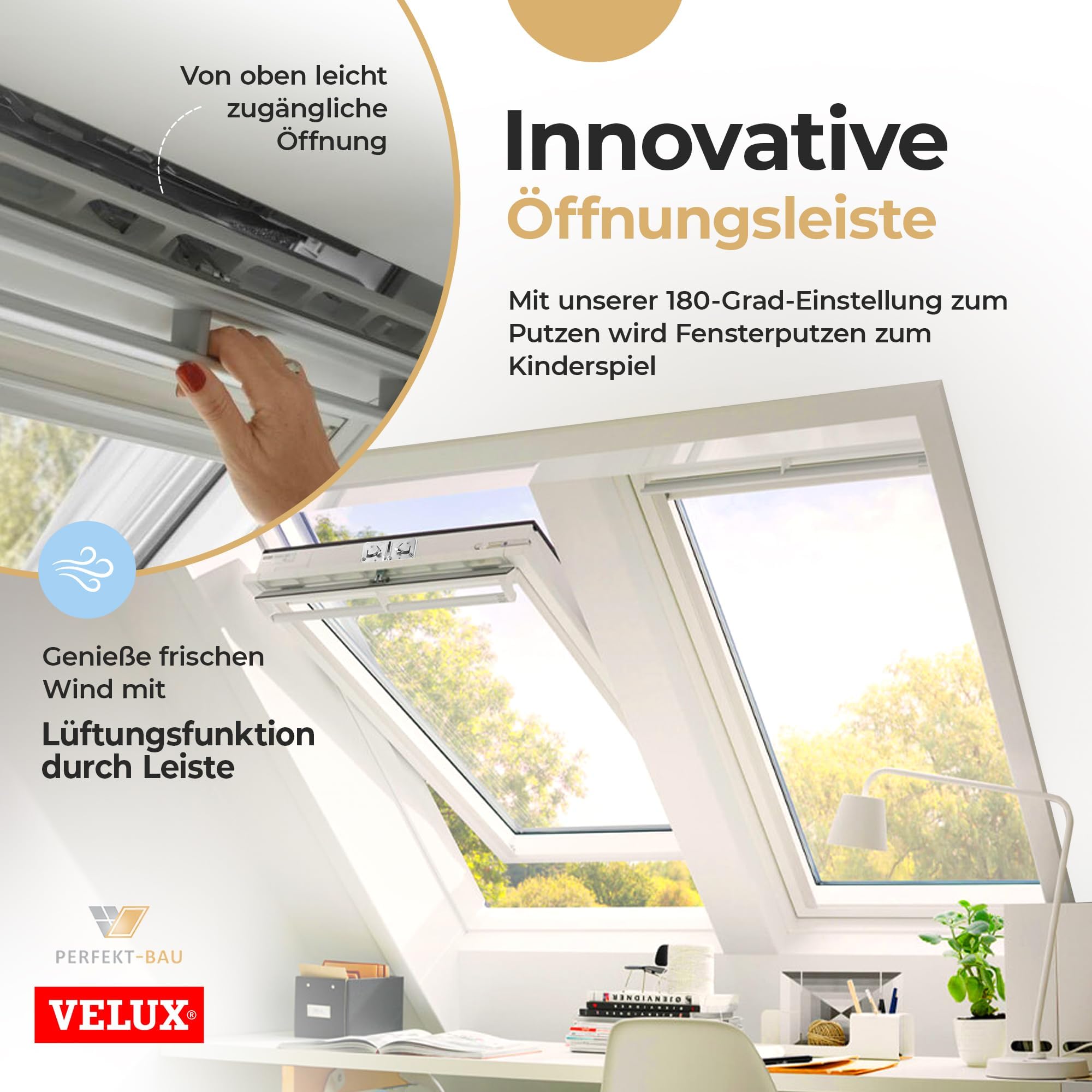 VELUX Austauschfenster: Austausch-Paket Kunststoff für alte Velux Dachfenster (Größe: 66 x 118 - für Velux "206" und "F06")