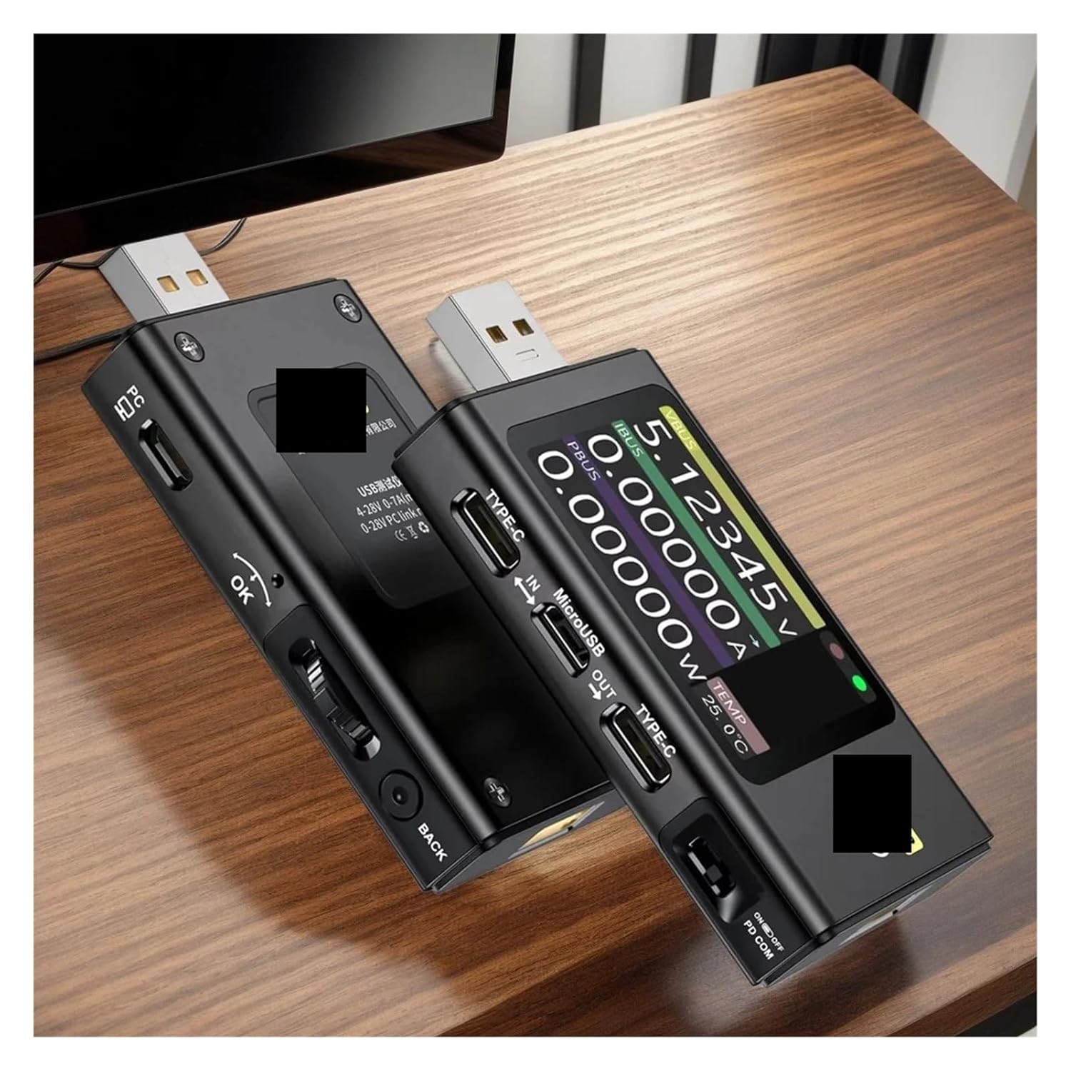 FNB58 デジタル電圧計電流計 USBテスター TYPE-C 急速充電検出トリガー容量測定リップル測定(FNB58 With Bl usb電圧計  FNB48S USB 容量電圧テスター電流計モニター電力検出アナライザーテストツールなし 小型、便利、安全、信頼性 usb ワット数 チェック  FNB48S USB 容量 ...