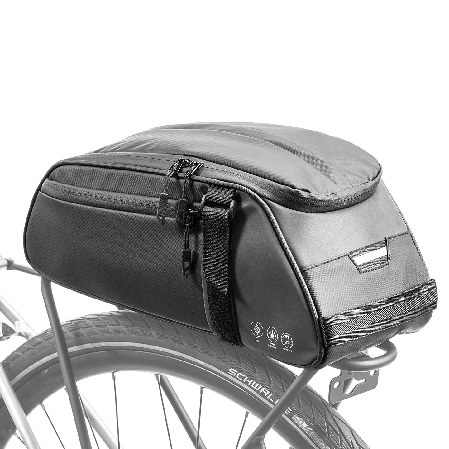Gepäckträger Tasche Wasserdicht Multifunktionale Packtasche für Fahrrad Sitz Outdoor Korb Schulter Handtasche 20L Schwarz