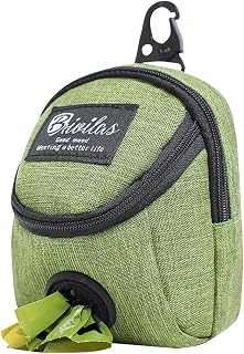 Dog Treat Pouch Treat Pouch for Dog Training, Dog Walking Bag with Poop Bag Holder for Dog Training Walking or Outdoor