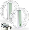 40 oz Tumbler Lids, Stanley Cup Replacement Lids Compatible with 40-ounce Stanley Adventure Quencher Travel Tumblers, Spill-Proof Tumbler Covers for Stanley Cup Accessories 2-Pack Clear