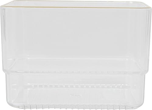 Miniatura 8 de Martha Stewart Kerry - Organizadores de cajones de escritorio apilables de plástico, 3 x 3 pulgadas, paquete de 12, con ribete dorado