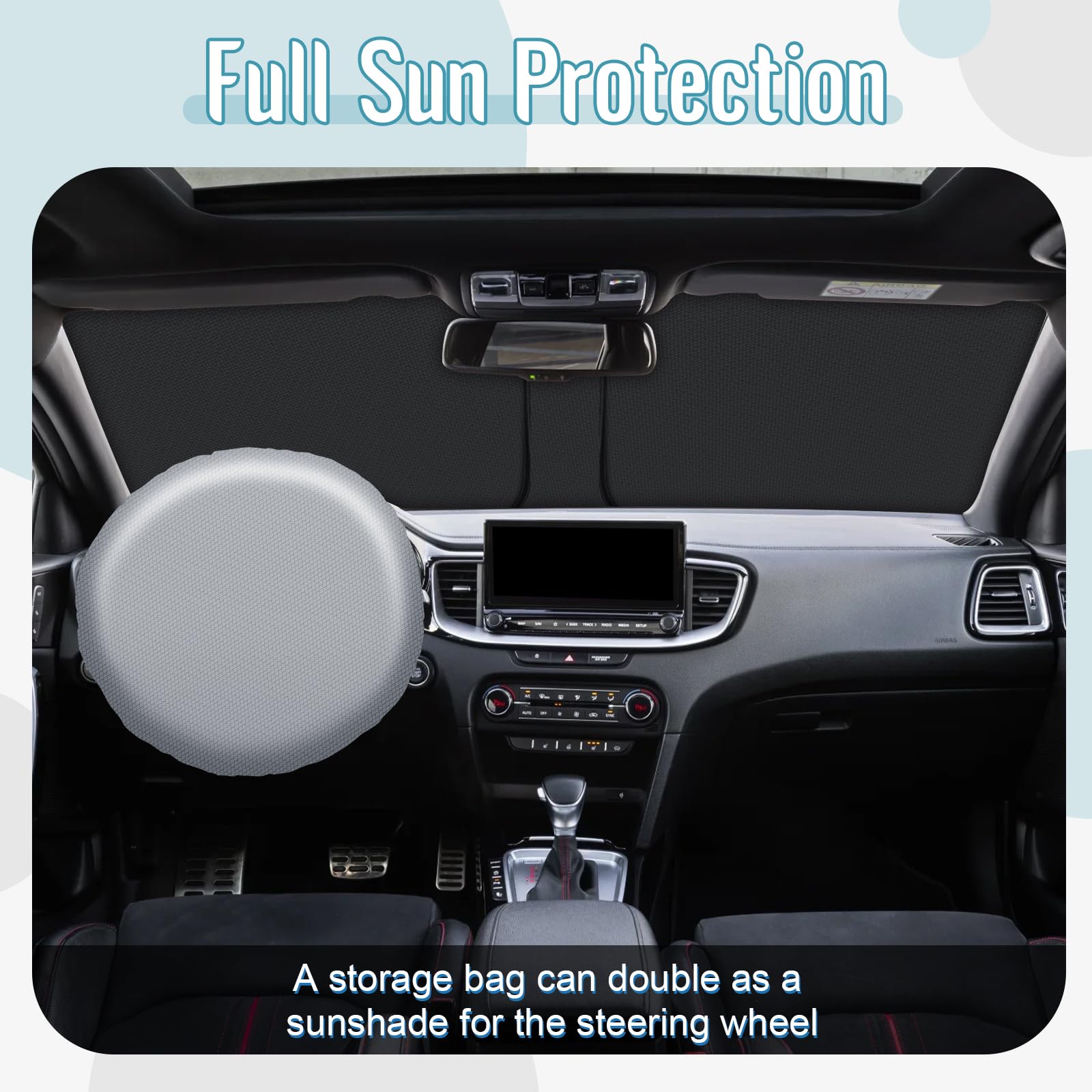 [Aggiornamento] CDEFG Compatibile con Kia Ceed Proceed XCeed SW GT 2018-2025 2026 Parasole Coperture Parabrezza Anteriore Parasole Parabrezza Auto Parasole Accessori