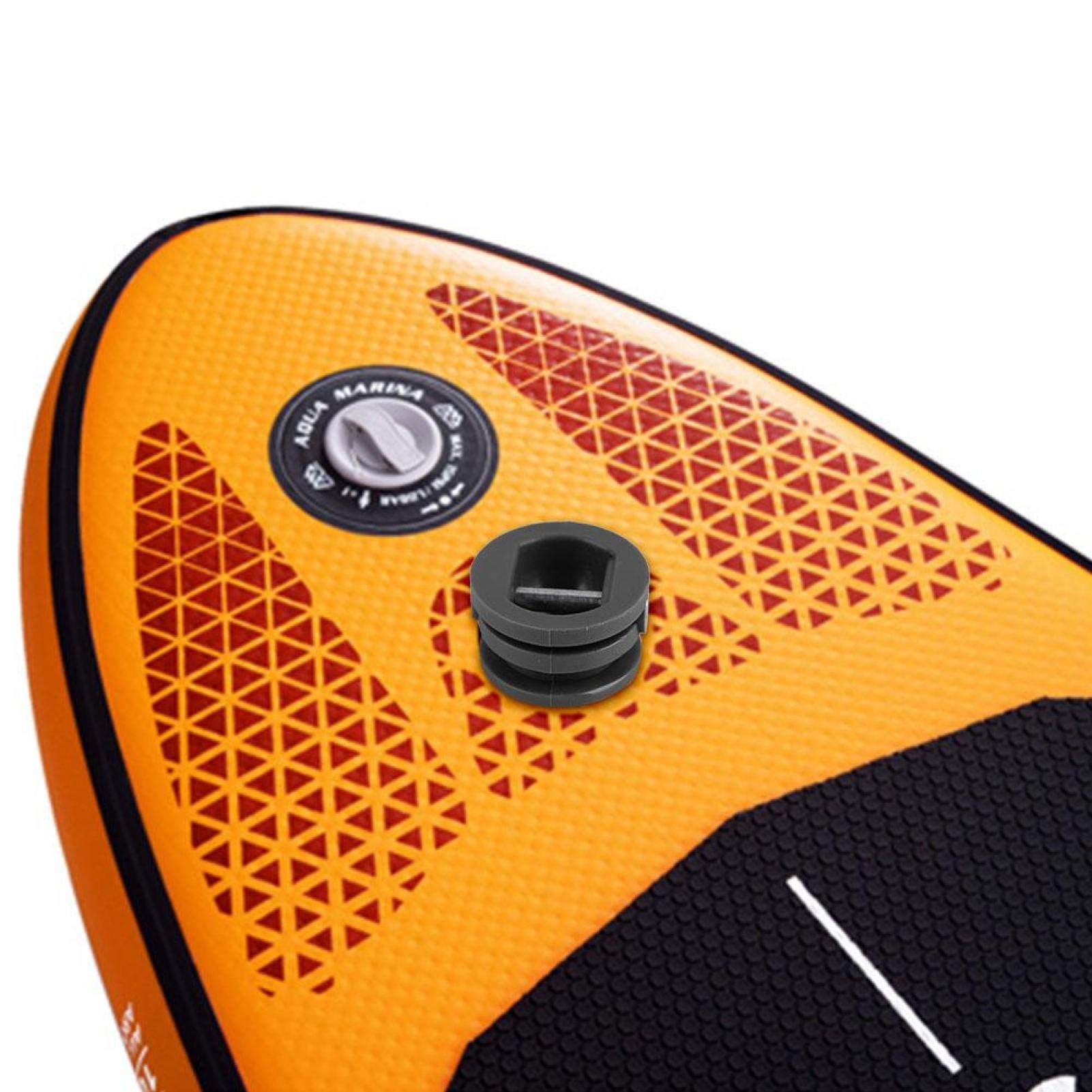 TIKATARER Leine Plug, 5 Stu00fcck 2,5 Cm Surfbrett Leine Plug Surfen Surfbrett Bein Seil Leine Plug Kajak Zubehu00f6r Ausru00fcstung (Rot