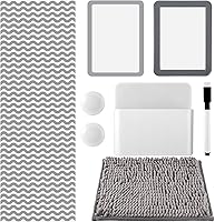 Vista 1 de Timgle Juego de casilleros magnéticos de 8 piezas, incluye papel tapiz magnético, espejo, armario, organizador, alfombra, pizarra blanca, marcador