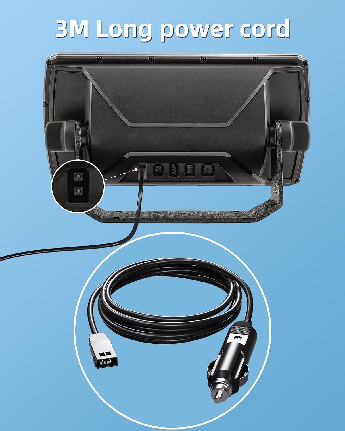 WUKUR Charger for Humminbird Helix 5 Fish Finder, 12V DC Power Cord Compatible with Humminbird Helix 5/7/8/9/10/12/15, All ICE Helix, All ICE Flasher Models 720105-1 Power Adapter 6 71hOUmcI2vL. AC SL1500