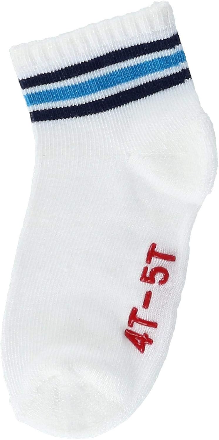 Hanes Boys' Toddler 6-Pack Non Skid EZ Sort Crew Socks