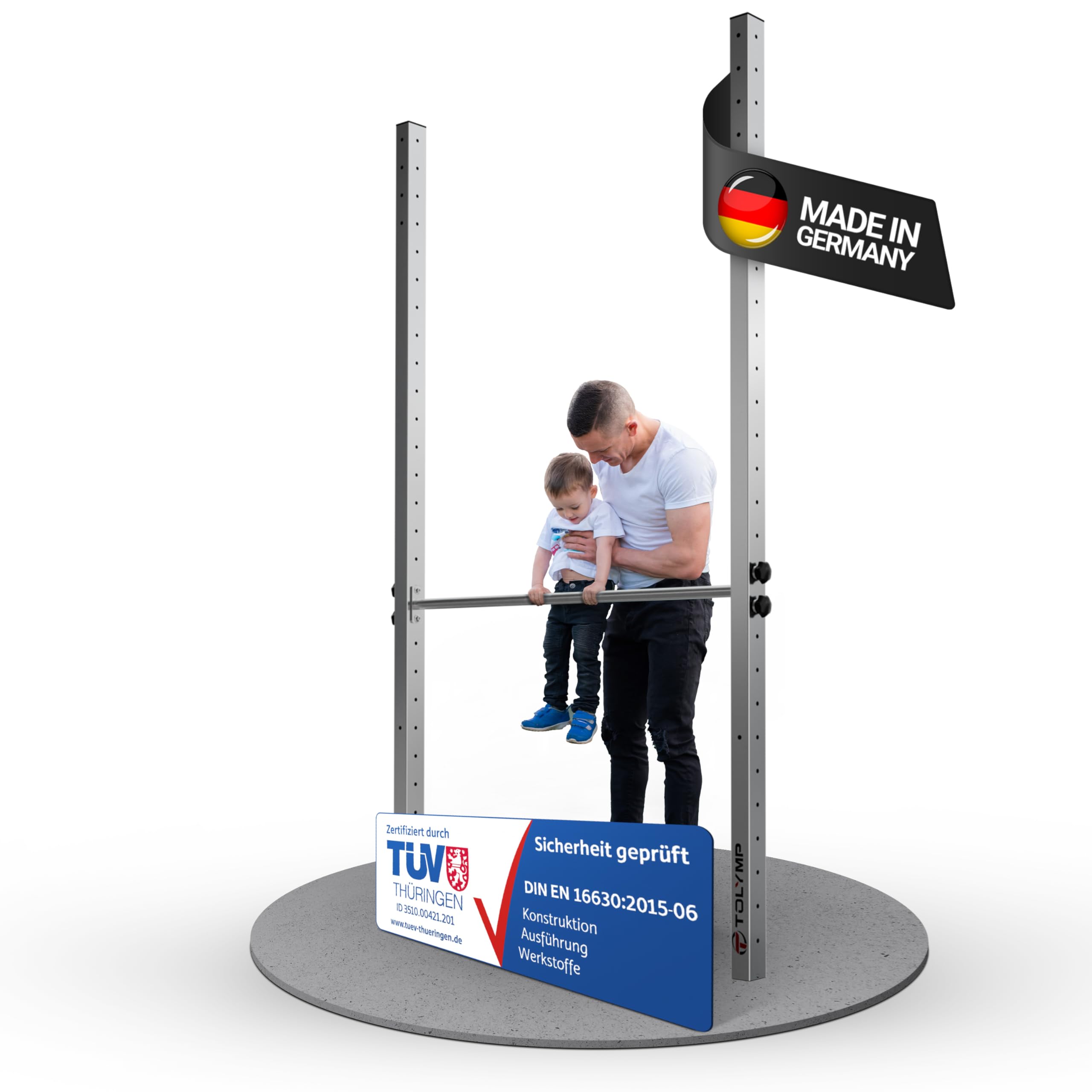 Kipika Turnreck - Schwedenleiter Für Klimmzüge & Home-Workout Mit Massivholzgriffen