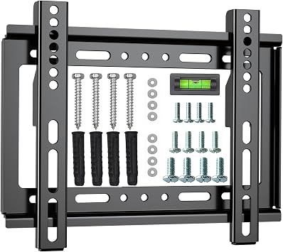 Fixed TV Wall Mount for 14-42 Inch Flat Screen TVs & Monitors, Universal Low Profile Mount, VESA Up to 200x200mm, Super Slim Position Bracket