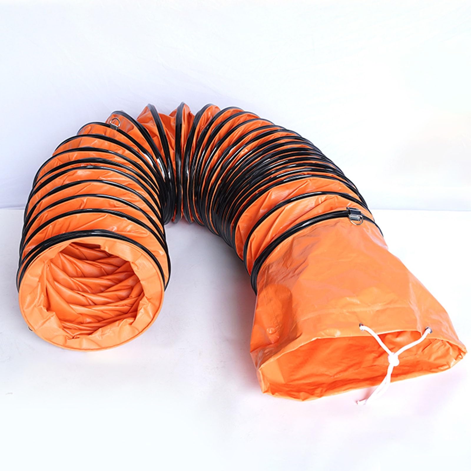 Tubo Flexible Manguera Flexible Industrial De PVC Para Ventilación De Secadoras, Diámetro Interior 6 10 12 20 24 Pulgadas, Equipos Extracción, Conductos Extracción Plegables Ignífugos(ID 14in/350mm)