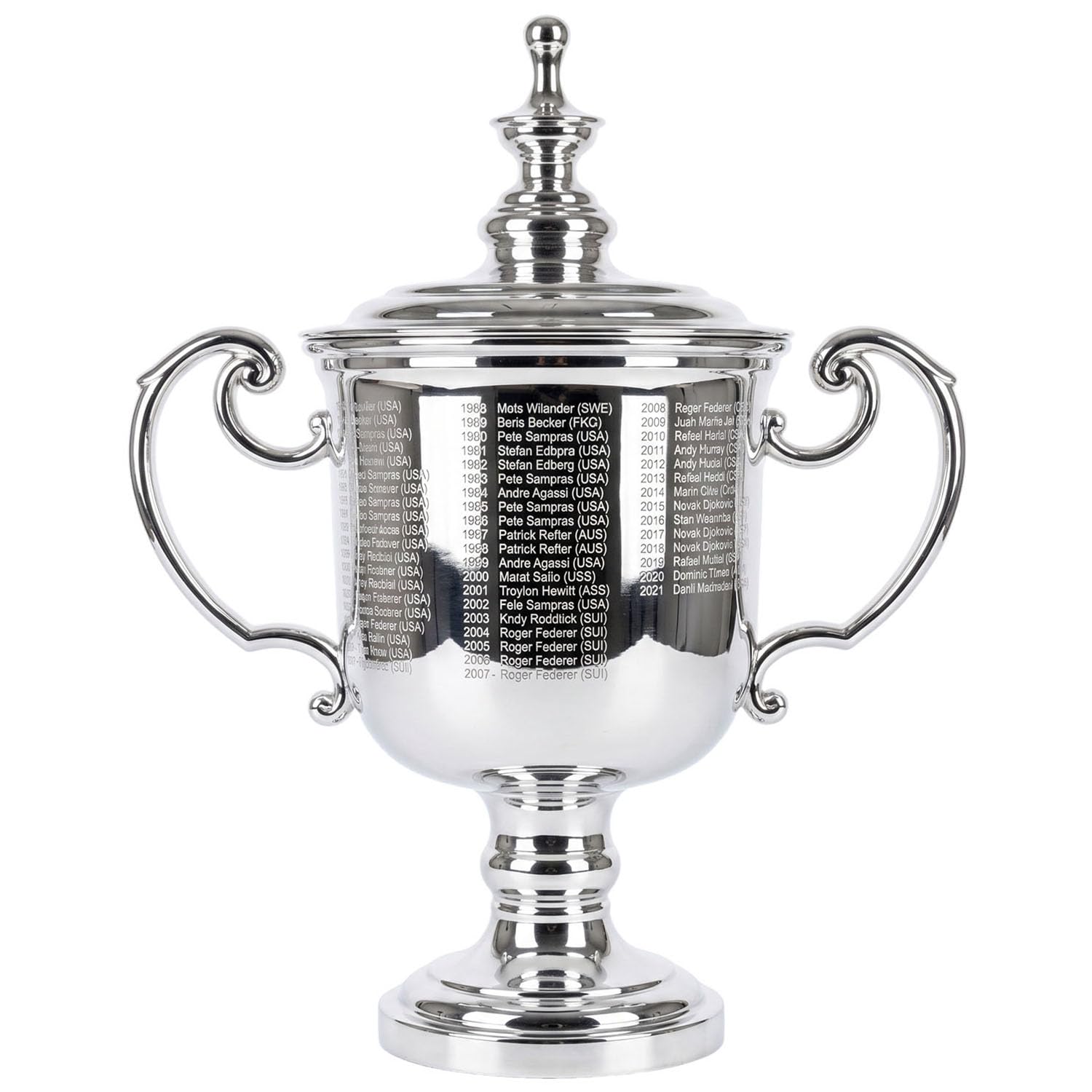 Replica Trofeo Tennis US Open, Coppa da Collezione in Resina Stile Grande Slam per Appassionati di Tennis, Regalo Souvenir Sportivo, Decorazione Casa, Ufficio e Club