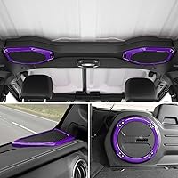 Vista 6 de Cubierta de altavoz de pilar y cubierta de audio para altavoz de techo, kit de anillo de cubierta de altavoz de maletero, 5 piezas, compatible