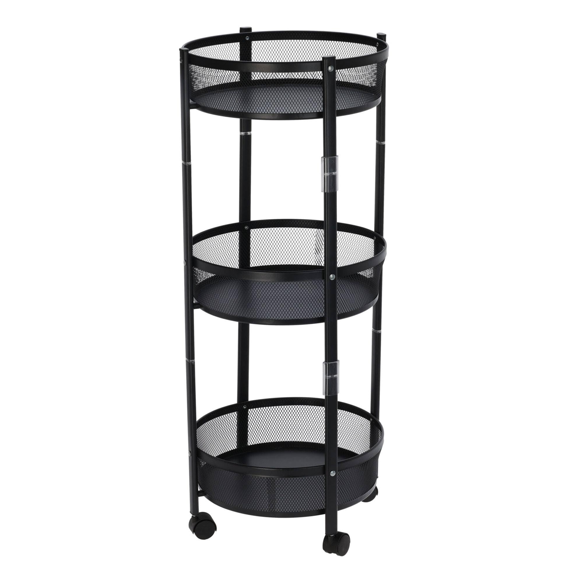 Well Home Carrello da cucina pieghevole con ruote Ø37x88cm