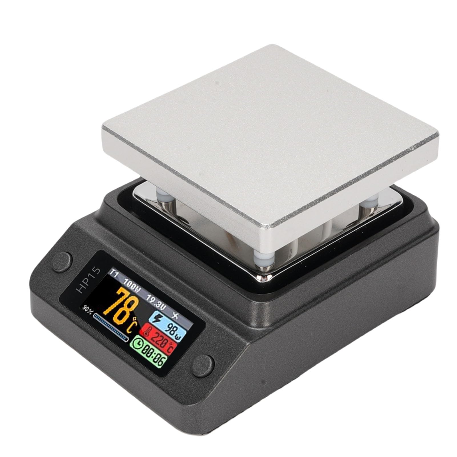 Alomejor Estación de Precalentamiento de Soldadura con Precalentamiento Pantalla LCD Fácil de Usar Placa Calefactora de 80-350 °C para Retrabajo de LED SMD BGA con Opciones de Personalización