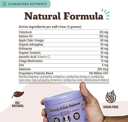 Vista 93 de Natural Dog Company Masticables calmantes para perros, suplemento para aliviar el estrés y la ansiedad con manzanilla, raíz de valeriana y Fuerza