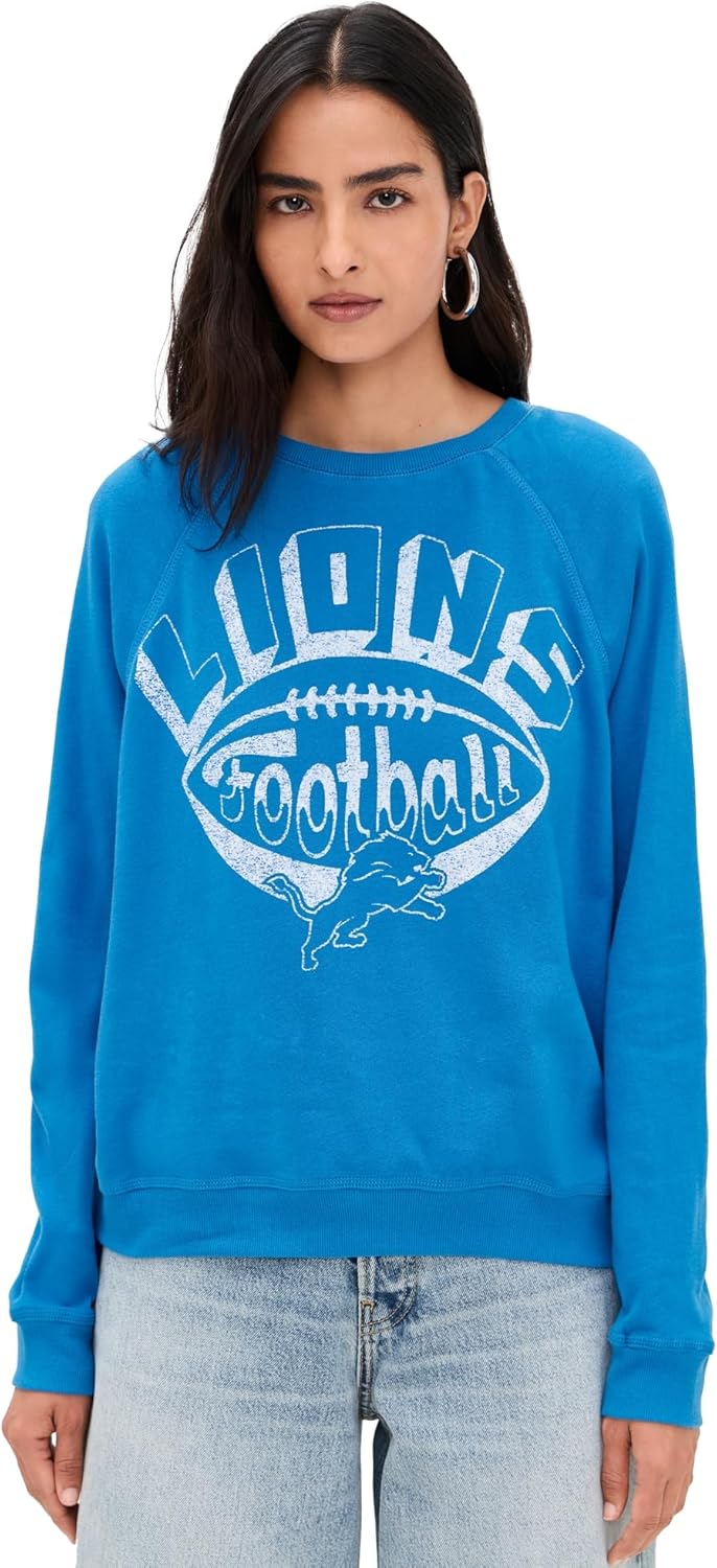 Junk Food Women's Lions Football Raglan Fleece