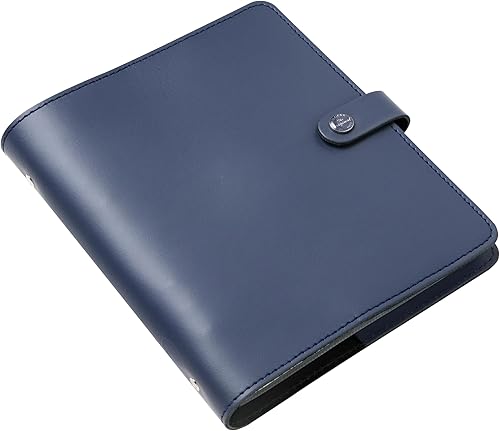Miniatura 2 de Filofax The Original Organizador, tamaño A5, azul medianoche, cuero, seis anillos, calendario semanal para ver, multilingüe, 2024 (C022661-24)