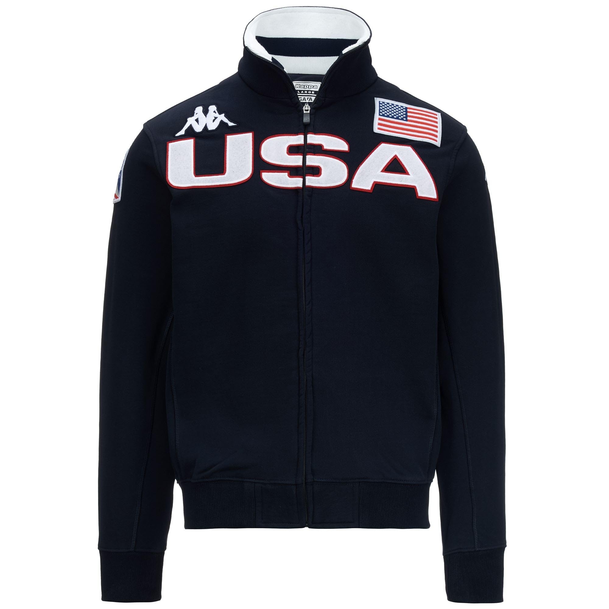 Kappa - Felpa, Uomo, Cotone, Sci, Modello: Eroi Jkt USA Us